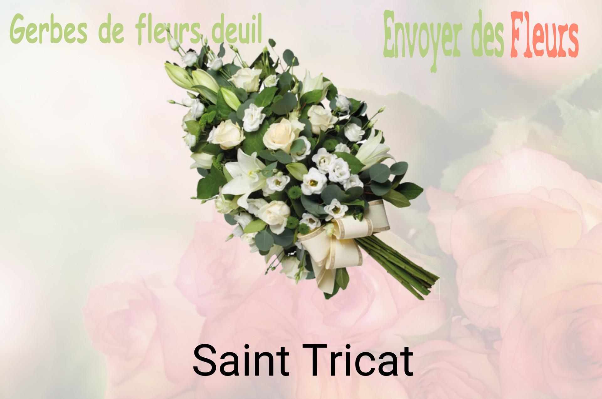 Gerbe de fleurs de deuil livrée à Saint-Tricat